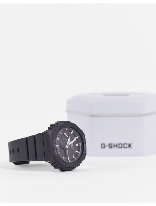Casio G-Shock unisex silicone watch in black GMA-S2100