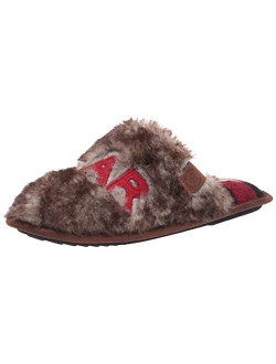 Men's Papa Bear Buffalo Plaid Clog Slipper