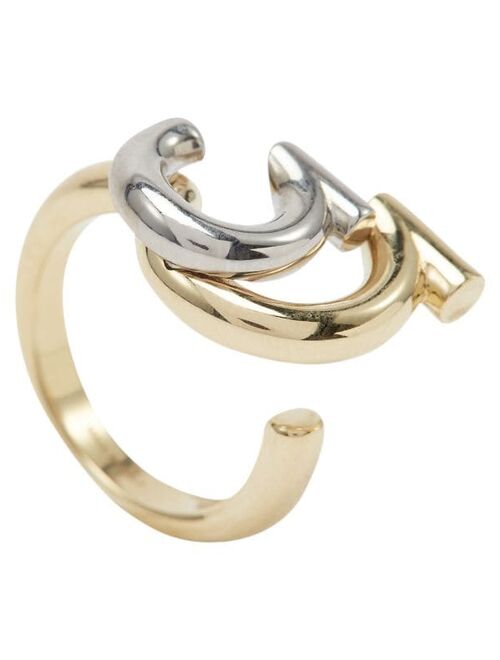 Ferragamo Gancini open-design ring