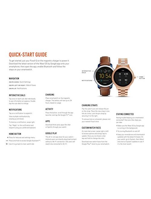 Fossil Q Smart Watch (Model: FTW6008)