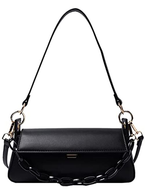 GRACE KARIN Women Shoulder Crossbody Bag Chain Removable Strap Leather Handbags
