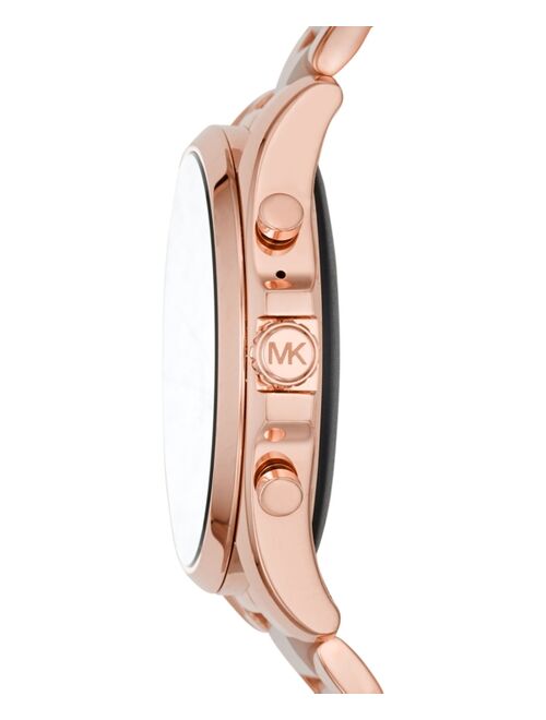 Michael Kors Access Gen 5 Bradshaw Rose Gold-Tone Stainless Steel & Blush Acetate Bracelet Touchscreen Smart Watch 44mm