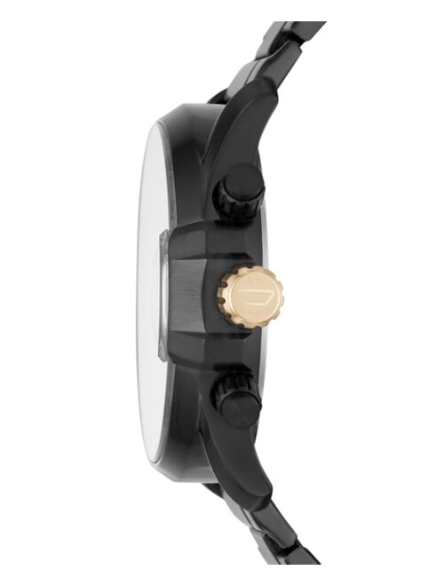 Diesel Men's Chronograph MS9 Chrono Black Stainless Steel Bracelet Watch 47mm
