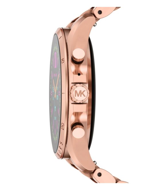 Michael Kors Access Unisex Gen 6 Bradshaw Smartwatch: Rose Gold-Tone Case with Stainless Steel Bracelet 44mm