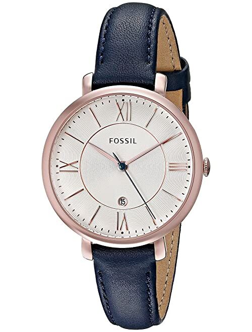 Fossil Jacqueline Three-Hand Leather Watch