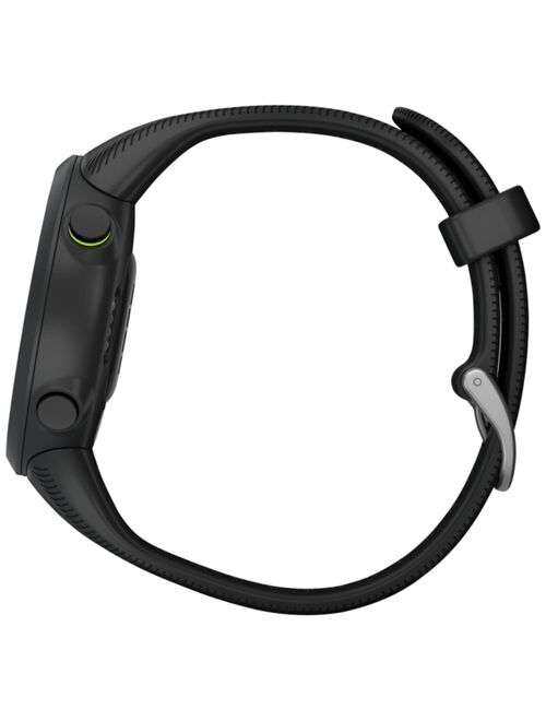 Garmin Unisex Forerunner 45 Large Black Silicone Strap Smart Watch 26.3mm
