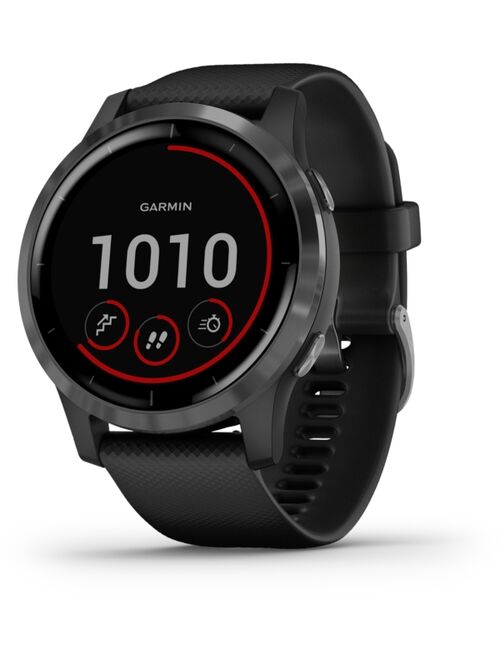 Garmin Unisex vivoactive 4 Black Silicone Strap Touchscreen Smart Watch 45mm