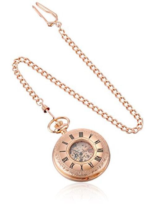 Charles-Hubert Paris Charles-Hubert, Paris Rose Gold-Plated Mechanical Pocket Watch