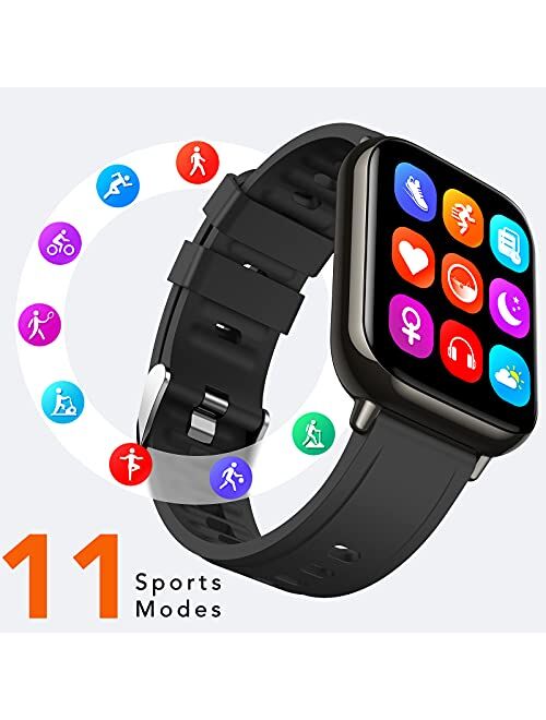 Smart Watch for Women, AGPTEK 1.69"(43mm) Smartwatch for Android and iOS Phones IP68 Waterproof Fitness Tracker Watch Heart Rate Monitor Pedometer Sleep Monitor for Women
