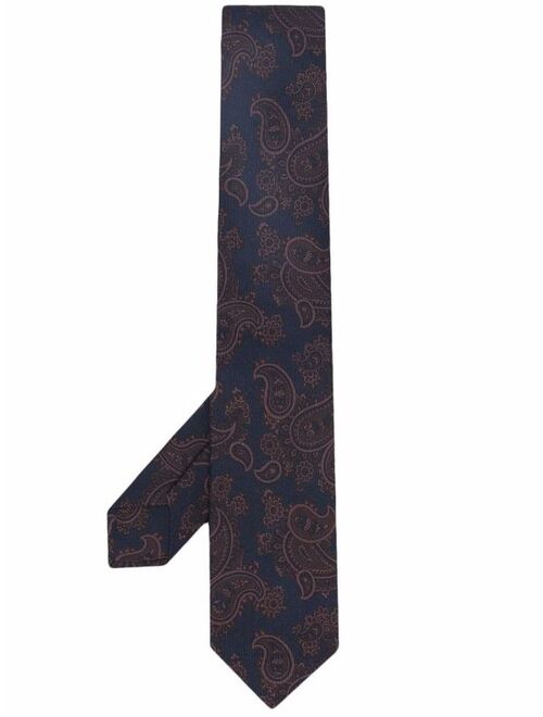 paisley-print tie