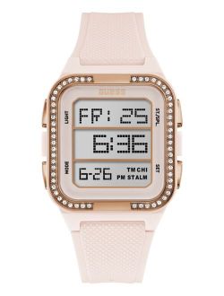 Women's Digital Pale Pink Silicone Strap Watch 39mm