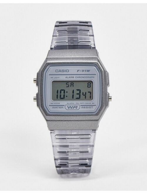 Casio F-91WS-8EF digital watch in gray