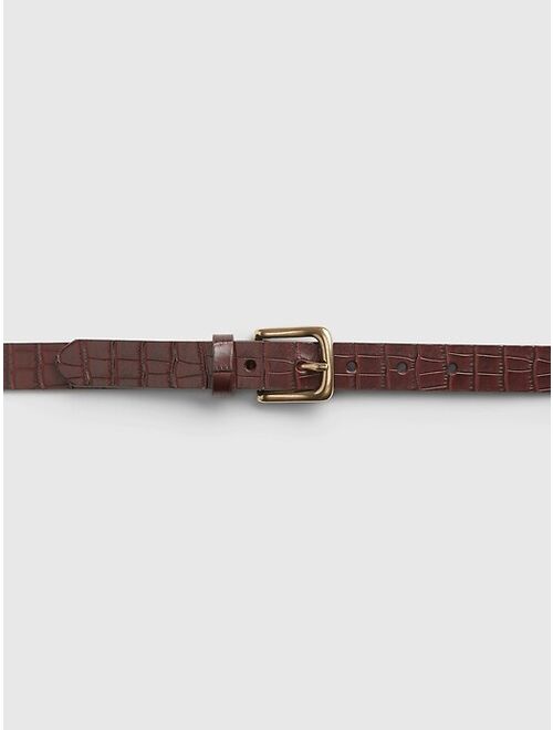 GAP Crocodile Leather Belt