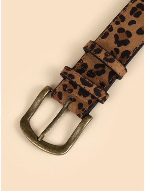 Shein 1pc Leopard Belt & 1pc Hole Puncher