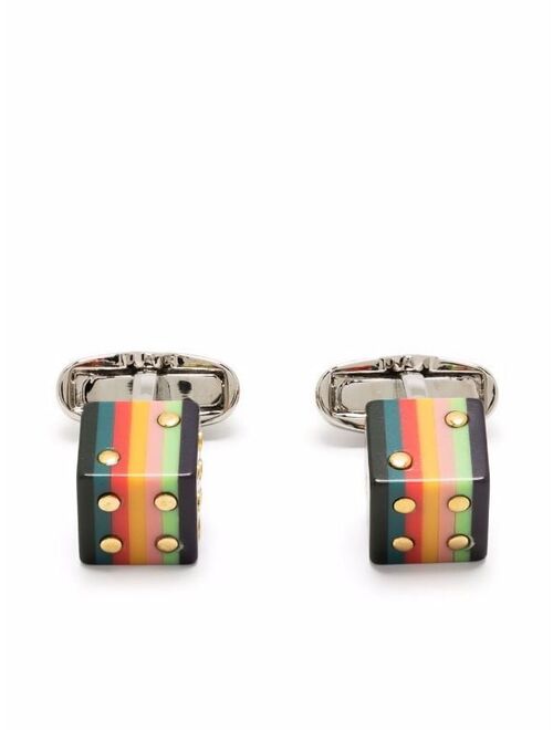 Dice embellished cufflinks