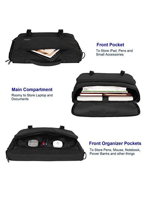 Messenger Bag for Men, Women Briefcases Lightweight Men's Laptop Bag 15.6 inch Water Resistant Crossbody School Satchel Bags for Boys Computer Work Office Bag with Should