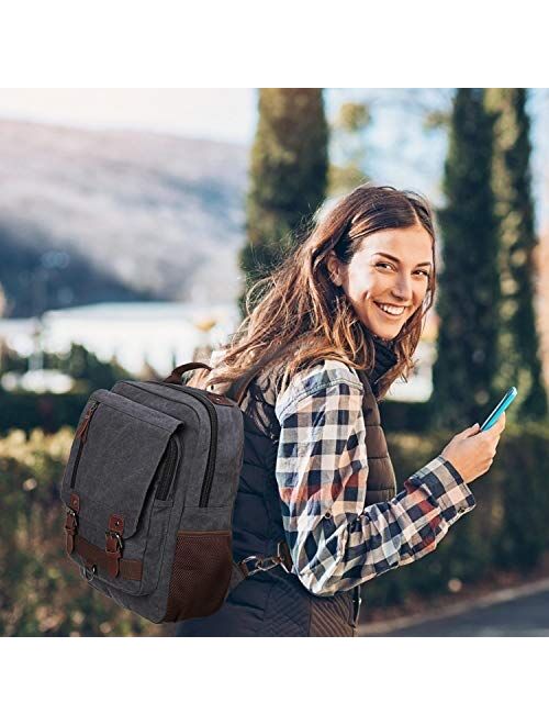 WOWBOX Sling Bag for Men Women Sling Backpack Laptop Shoulder Bag Cross Body Messenger Bag 13.3" 15.6" Laptop Tablet Black