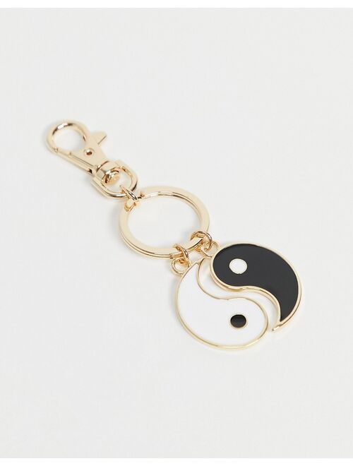 ASOS DESIGN yin & yang bag charm