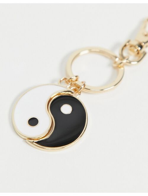ASOS DESIGN yin & yang bag charm