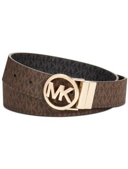Reversible Signature with Logo Buckle Belt
