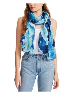 Tie-Dyed Polyester Scarf
