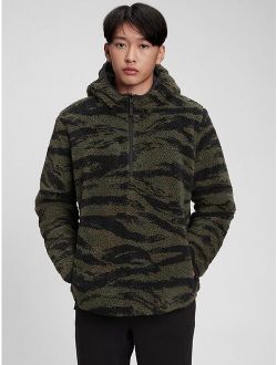 Teen Reversible Sherpa Quarter-Zip Hoodie
