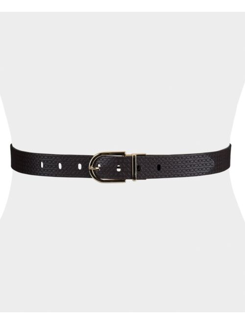 Calvin Klein Women's Reversible Logo-Embossed Belt