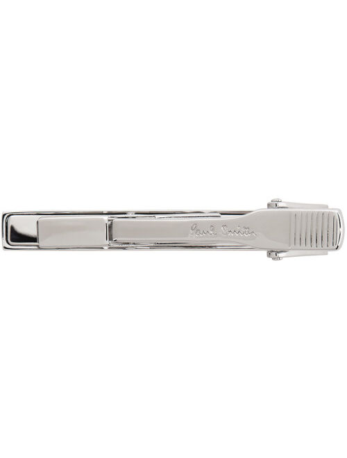 Paul Smith Silver & Multicolor Stripes Tie Bar