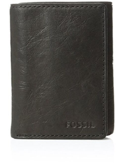Men's Leather Trifold with Id Window Wallet
