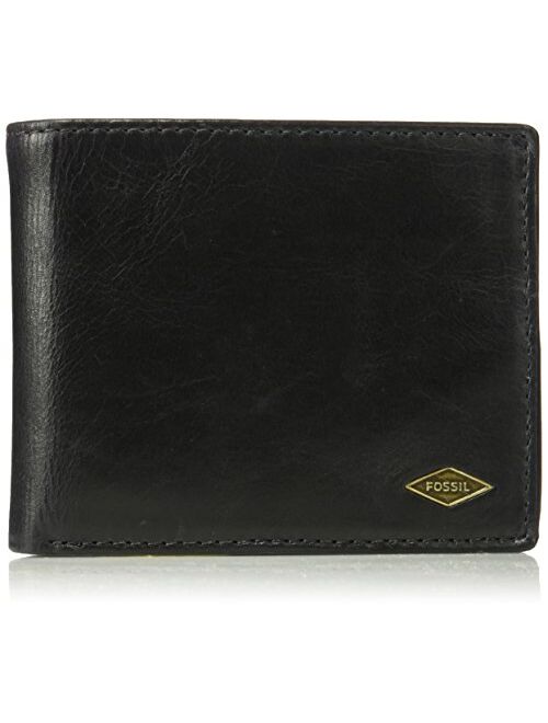 Fossil Men's Leather Trifold with Id Window Wallet
