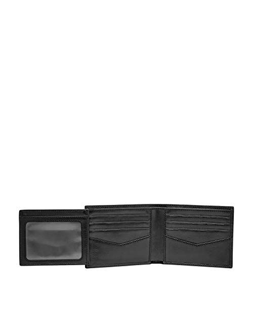 Fossil Men's Leather Trifold with Id Window Wallet