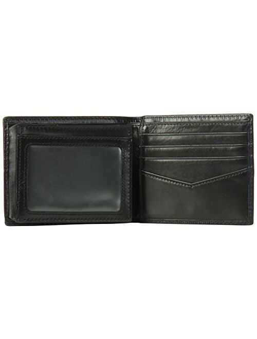 Fossil Men's Leather Trifold with Id Window Wallet