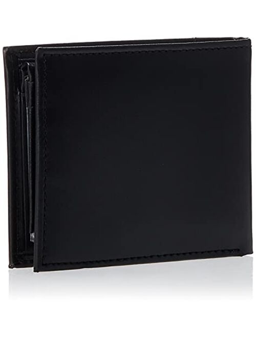 Tommy Hilfiger Men's Leather Wallet – Slim Bifold with 6 Credit Card Pockets and Removable Id Window