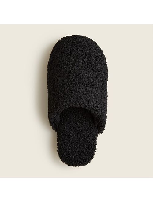 J.Crew Sherpa scuff slippers