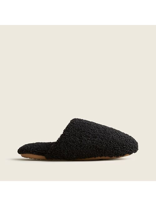 J.Crew Sherpa scuff slippers