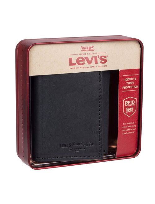 Men's Levi's® RFID-Blocking Extra-Capacity Trifold Wallet