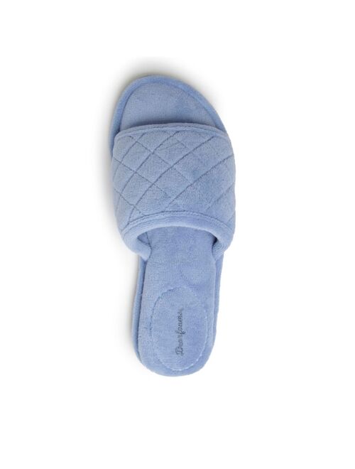 Dearfoams Women's Microfiber Terry Slide Slipper, Online Only