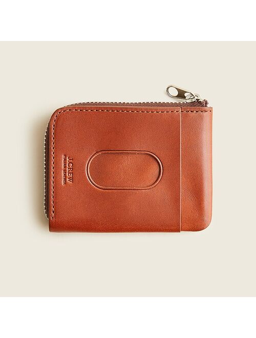 J.Crew Crafted in smooth Italian leather Half-zip wallet For Women