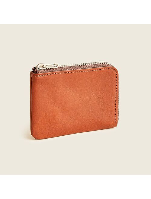 J.Crew Crafted in smooth Italian leather Half-zip wallet For Women