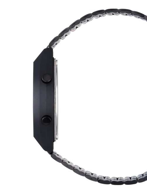 Casio Men's Digital Vintage Black Stainless Steel Bracelet Watch 39x39mm B640WB-1BMV