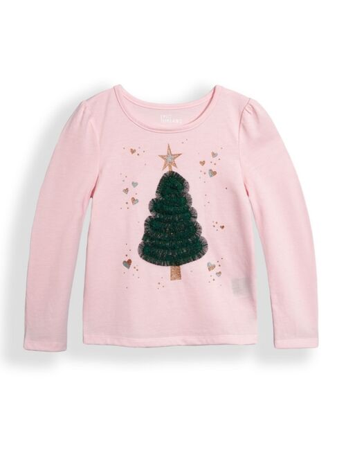 Epic Threads Toddler Girls Seeing Red Long Sleeve Christmas Tree T-shirt