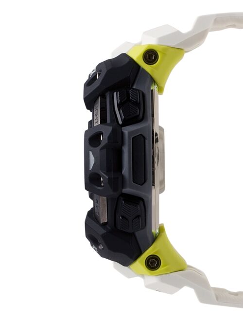 G-Shock Men's Solar Digital Connected Power Trainer White Resin Strap Watch 55mm