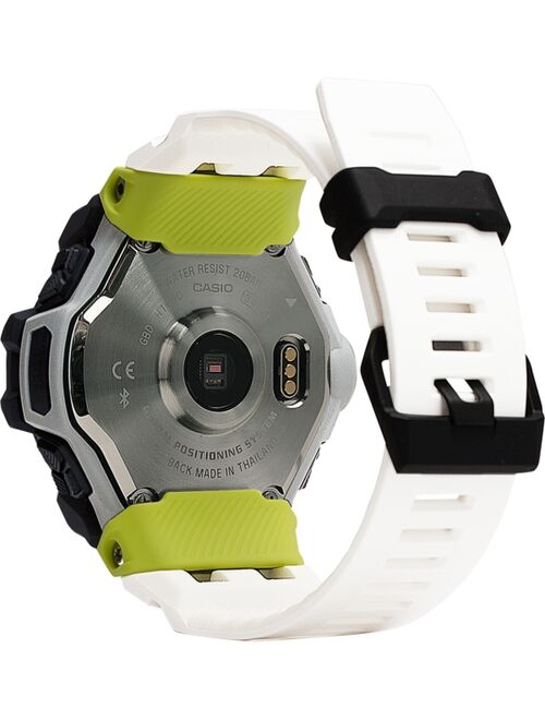 G-Shock Men's Solar Digital Connected Power Trainer White Resin Strap Watch 55mm