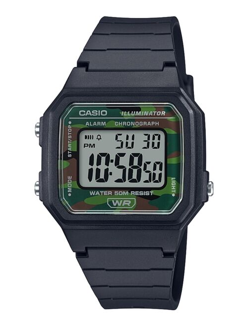 Casio Men's Chronograph Digital Black Resin Strap Watch 41mm