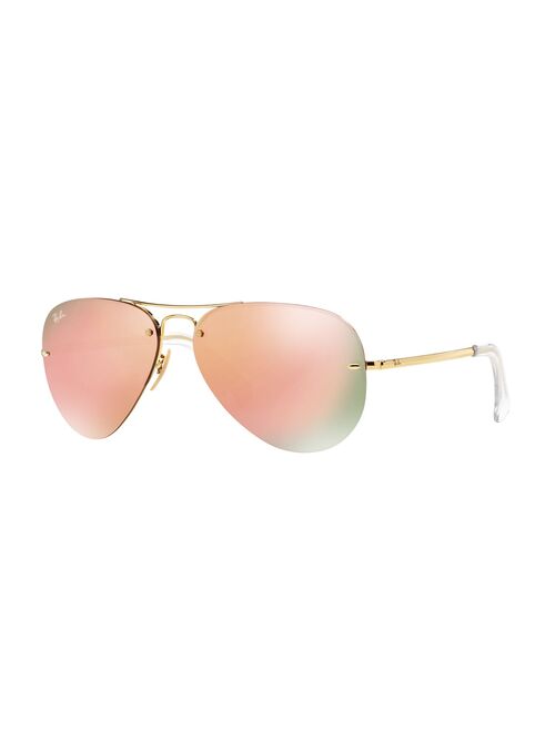 Ray-Ban Highstreet RB3449 59mm Aviator Mirror Sunglasses