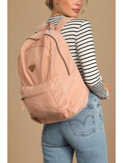 Schools Out Blush Corduroy adjustable shoulder straps Backpack