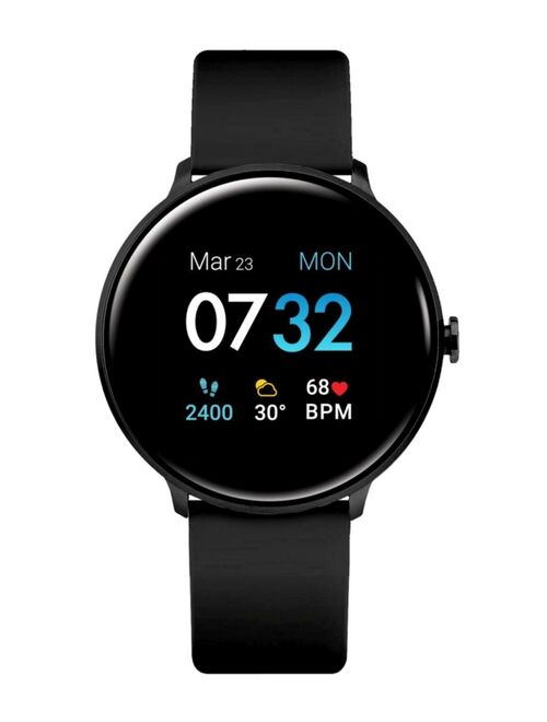 iTouch Sport 3 Unisex Touchscreen Smartwatch: Black Case with Black Strap 45mm