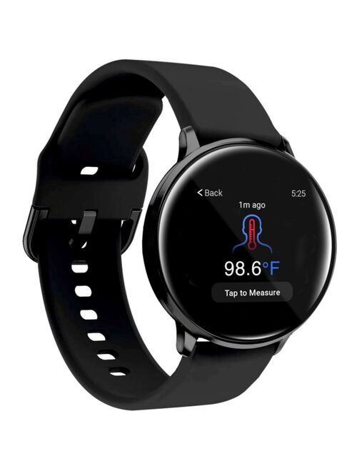 iTouch Sport 3 Unisex Touchscreen Smartwatch: Black Case with Black Strap 45mm