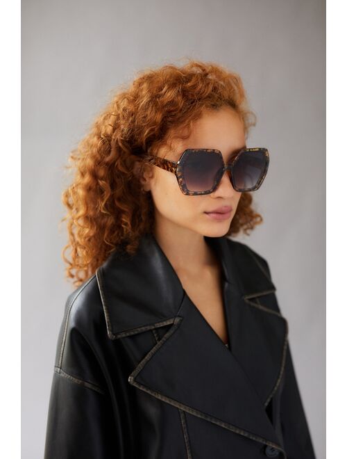 Urban outfitters Kiana Oversized Hexagonal Sunglasses