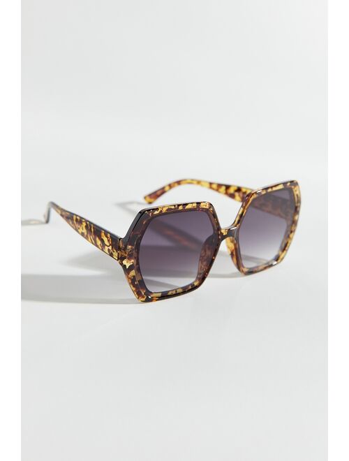 Urban outfitters Kiana Oversized Hexagonal Sunglasses